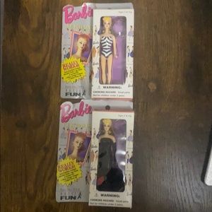 2 Barbie keychains